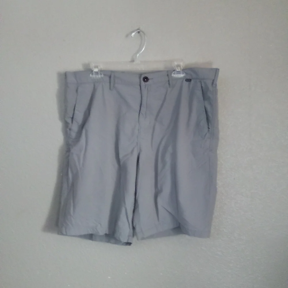 Hurley Gray Flat Front Shorts Casual Style ( Bag V )